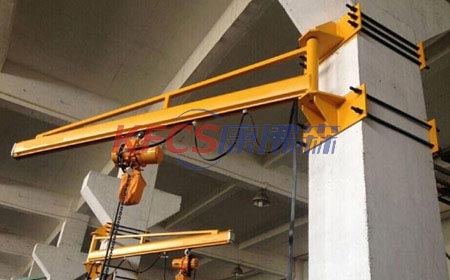 Wall type aluminum alloy cantilever crane