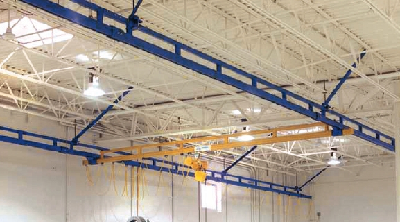 Application of aluminum alloy suspension crane in new energy industry