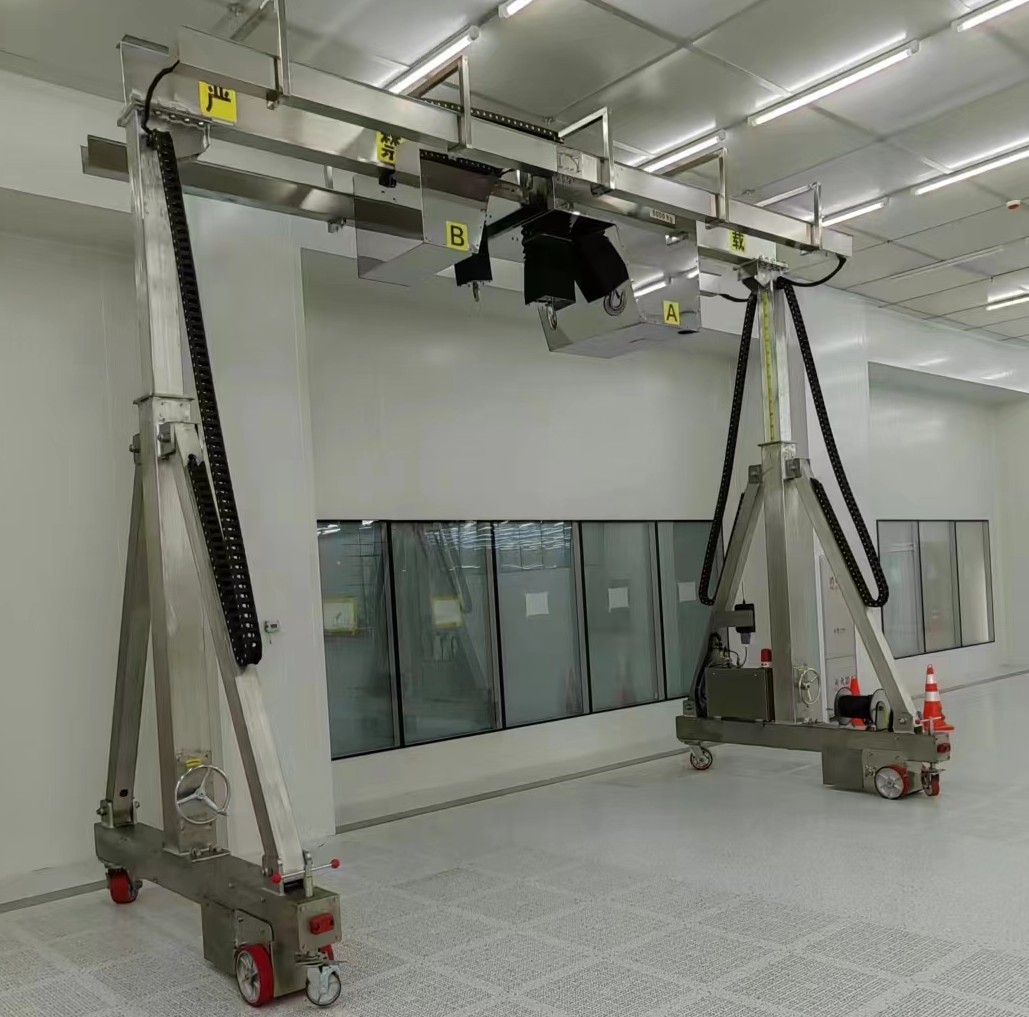 Application Scenarios of Cleanroom Hand Push Gantry Crane