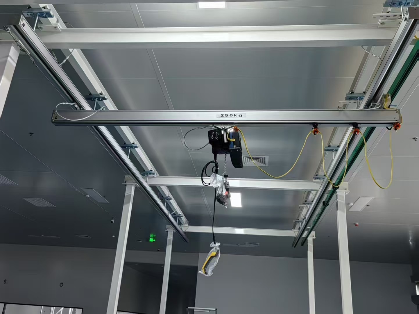 Aluminum rail single beam bridge crane
